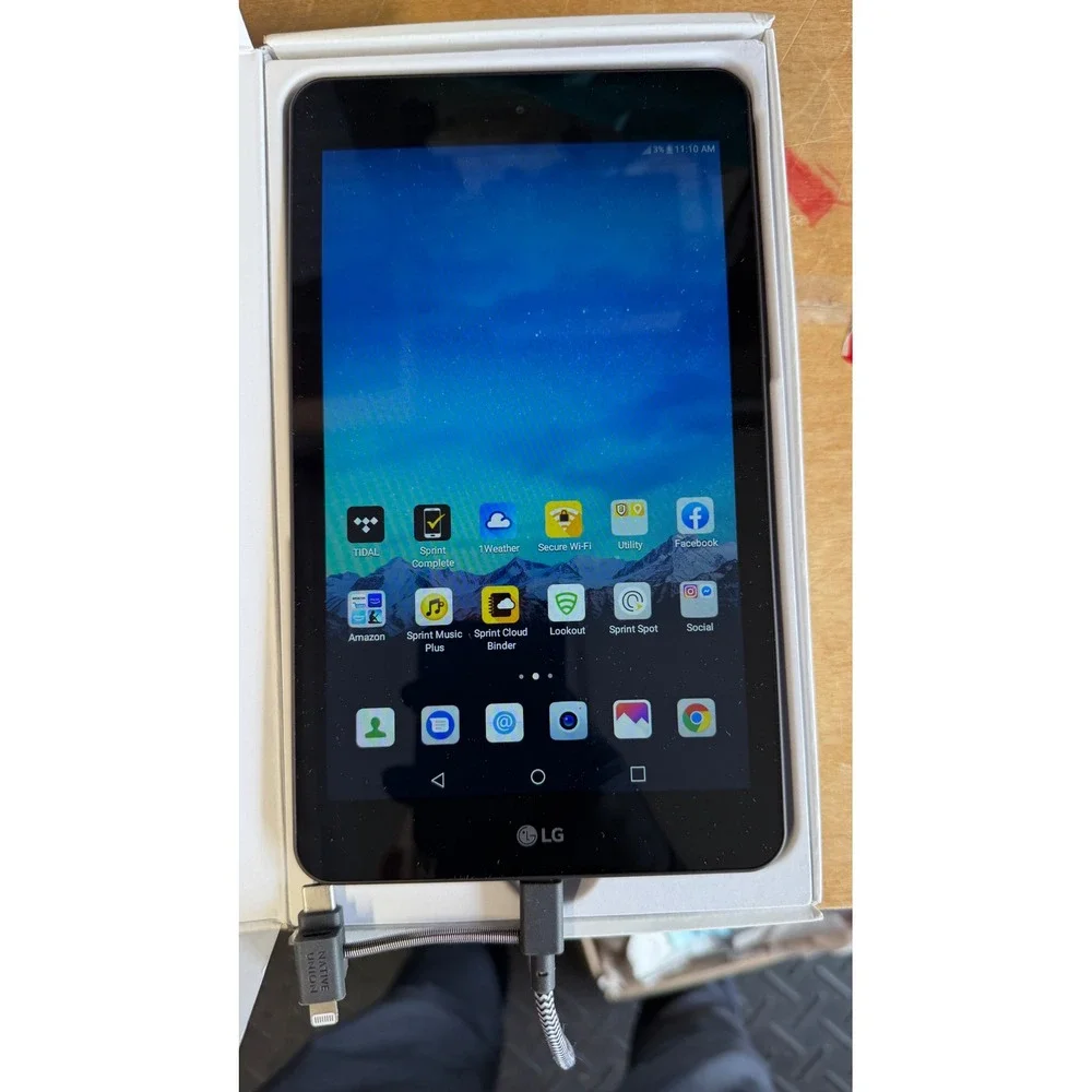 LG G Pad F2 8.0 Tablet LK460 16GB Black Android 8-inch Sprint WiFi 4G LTE